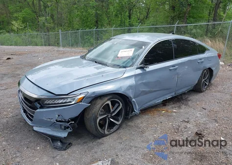 2022 Honda Accord Sport из США, поврежденный, VIN 1HGCV1F39NA092301